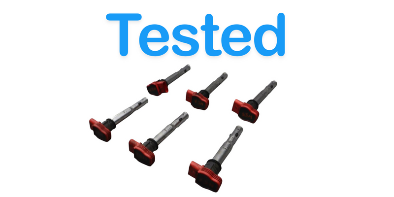 Load image into Gallery viewer, 05-19 Audi A4 A5 A6 Quattro SQ5 Q5 Front Engine Ignition Coil Red 06E905115A Oem
