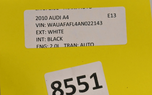 09-16 Audi A4 Rear Right Passenger Side Lower Seat Cushion Cover Leather Oem