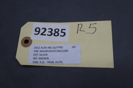 11-18 Audi A8L Quattro Rear Left Driver Side Door Panel Trim Wood Cover Oem