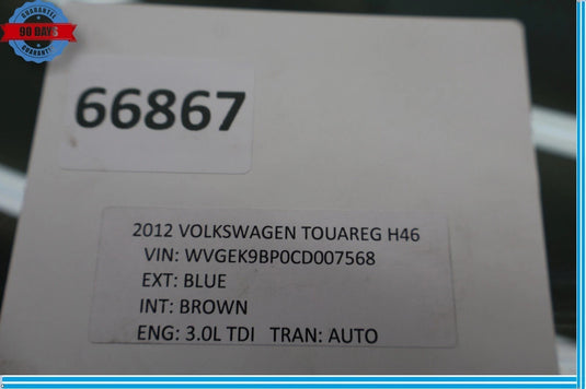 11-17 Volkswagen VW Touareg Front Left Driver Side Door Window Glass Oem