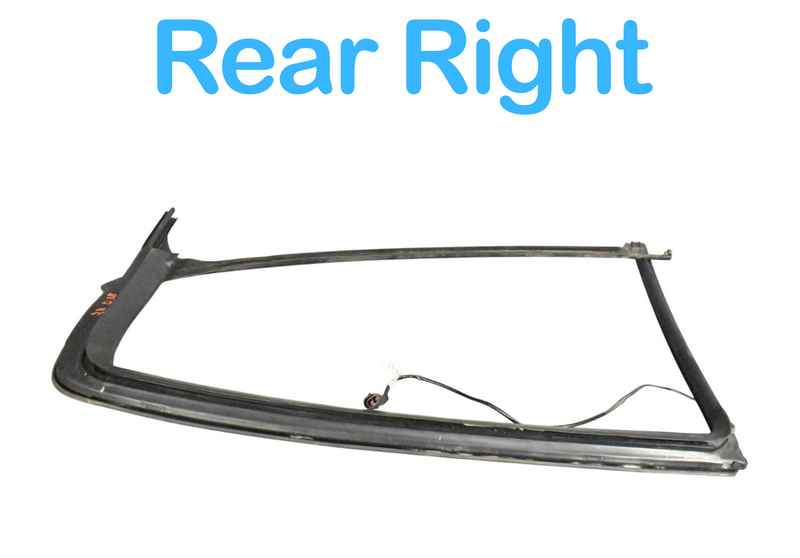 Load image into Gallery viewer, 03-13 Maserati Quattroporte Rear Right Passenger Window Weather Strip Seal Oem

