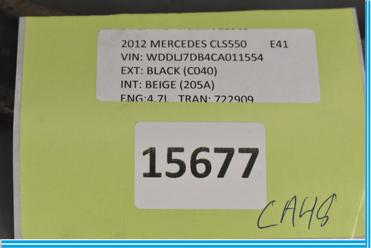 12-18 Mercedes CLS550 W218 Rear Right Passenger Side Control Wishbone Arm Oem