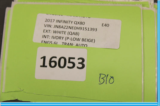 11-17 Infiniti QX56 QX80 Center Rear 3rd Row Seatbelt 20160811 Oem