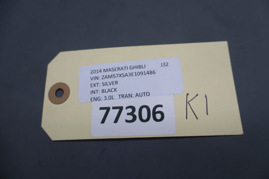 14-22 Maserati Ghibli M156 Rear Left Driver Side Seat Belt Buckle Black Oem