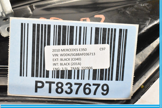 10-16 Mercedes E350 E550 W207 Coupe Rear Right Window Regulator A2076700203 Oem