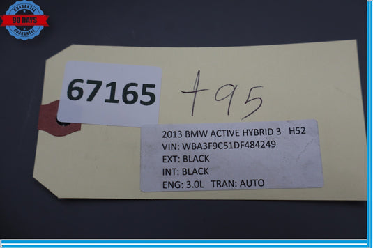 12-16 BMW 320i 328i Active Hybrid 3 Rear Trunk Loading Sill Scuff Trim Panel Oem