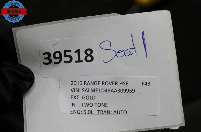 Load image into Gallery viewer, 10-12 LR Range Rover HSE Rear Left Driver Side Leather Seat W/ Armrest Oem
