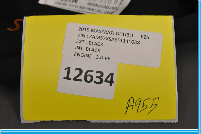 Load image into Gallery viewer, 14-17 Maserati Ghibli Rear Right Passenger Upper C Pillar Trim Cover Panel Oem
