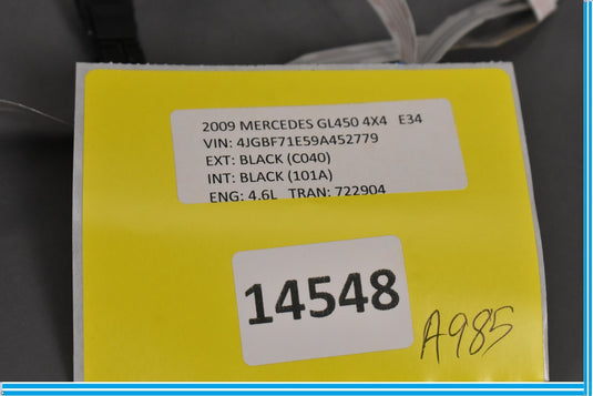 06-12 Mercedes X164 GL500 GL450 Rear Right Side Wire Harness Wiring Oem