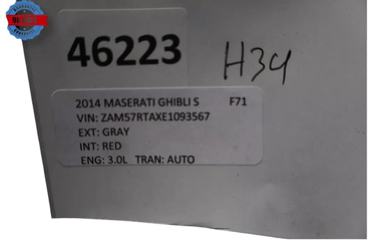 14-20 Maserati Ghibli Front Right Passenger Side Seat Headrest Head Rest Red OEM