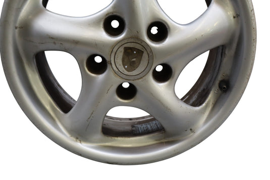 97-05 Porsche Boxster 911 Front Alloy Wheel Rim Disc 17x7 17" R17 Silver Oem