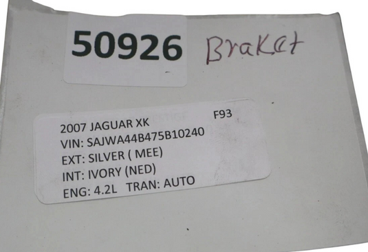 07-15 Jaguar XK XKR Rear Right Side Bumper Reinforcement Impact Bar Bracket Oem