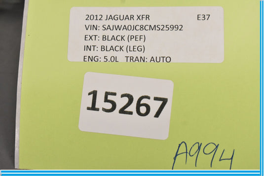 09-15 Jaguar XF XFR Rear Right Passenger Side Seat Back Rest Lock Catch Oem