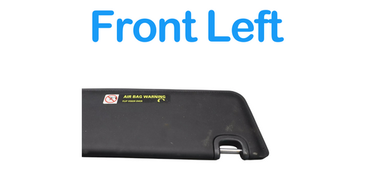 03-18 Bentley Continental Front Left Side Sun Visor Sunvisor Shade Black Oem