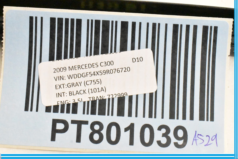 Load image into Gallery viewer, W204 MERCEDES C300 2009 REAR LEFT DOOR GLASS GUIDE SUPPORT BAR OEM
