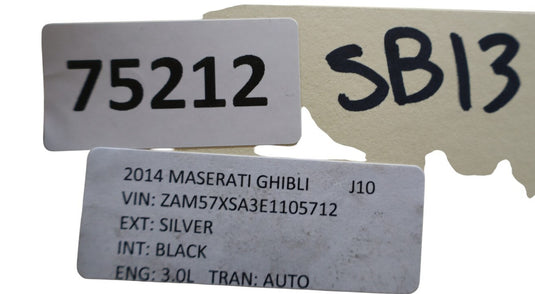 14-22 Maserati Ghibli M157 Front Left Side Seat Back Rest Trim Cover Black Oem