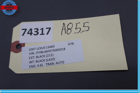 07-09 Lexus LS460 LS460L Front Left Driver Side Dash Wood Trim Molding Oem
