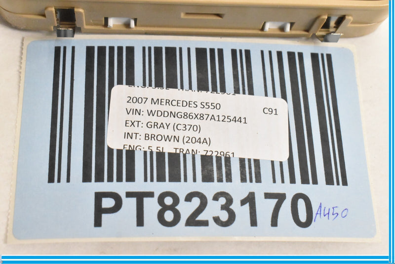 Load image into Gallery viewer, 10-13 Mercedes W221 S450 S550 Rear Overhead Vanity Mirror Brown 2218101817 OEM

