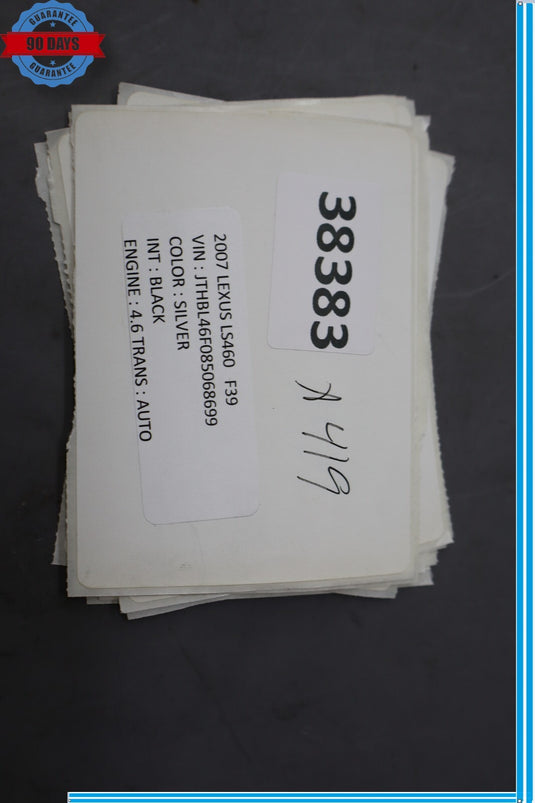 07-12 Lexus LS460 LS460L Front Right Side Interior Junction Fuse Relay Box Oem