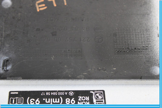 07-13 Mercedes S550 S400 S600 Fuel Door Lid Gas Tank Cover Silver Oem