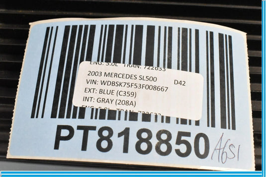 03-04 Mercedes SL500 SL55 AMG Amplifier Amp Bose Audio Sound 2308200189 OEM