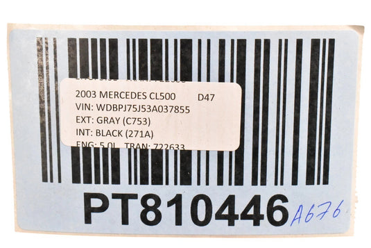 00-06 Mercedes CL500 CL600 CL55 AMG Front Right Headlight Wiper Nozzle Spray OEM