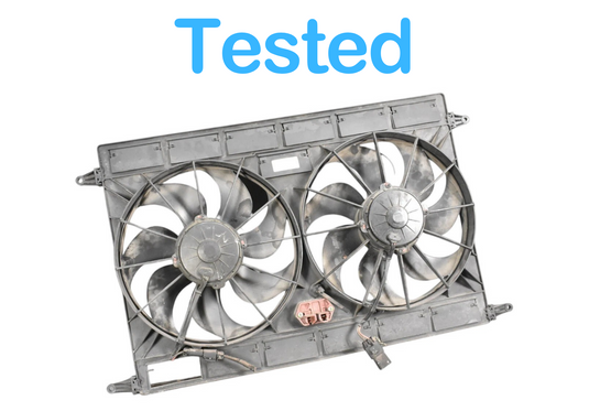 04-10 Maserati Quattroporte M139 Engine Cooling Radiator Dual Fan Shroud Oem