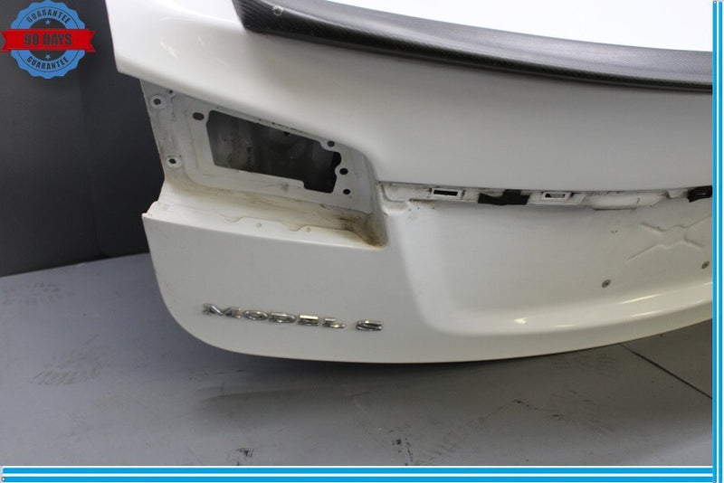 Load image into Gallery viewer, 12-15 Tesla Model S Rear Trunk Hatch Liftgate Tailgate Bare Shell Cover Oem
