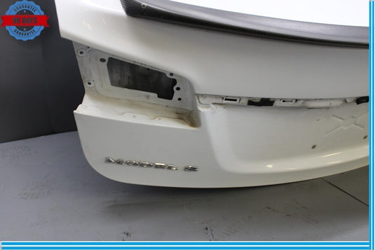 12-15 Tesla Model S Rear Trunk Hatch Liftgate Tailgate Bare Shell Cover Oem