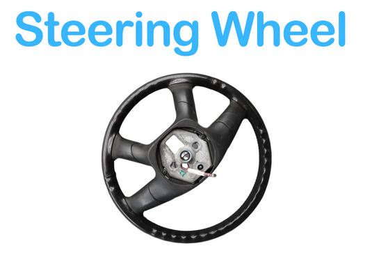 03-07 Hummer H2 4-Spoke Driver Steering Wheel W/ Switches Leather 15188425 Oem