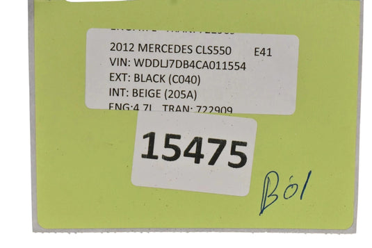 12-18 Mercedes W218 CLS550 Front Left Side Exterior Door Handle W/Keyless Go Oem