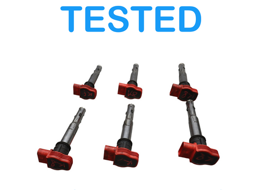 05-19 Audi A4 A5 A6 Quattro SQ5 Q5 Front Engine Ignition Coil Red 06E905115A Oem