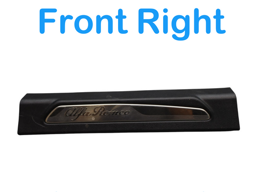 17-23 Alfa Romeo Giulia Front Right Side Door Sill Scuff Plate Trim Cover Oem