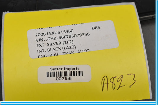 07-12 Lexus LS460 XF40 Left Driver Side Dashboard Trim Panel 5531850040 Oem