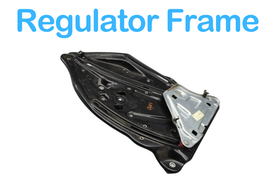 10-17 Mercedes W207 E350 Rear Left Door Window Regulator Frame W/ Motor OEM