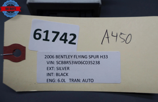 06-07 Bentley Continental Flying Spur Tire Pressure Monitoring System TPMS Oem
