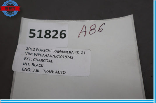 10-16 Porsche Panamera 970 Front Right Side Dashboard Dash Support Bracket Oem