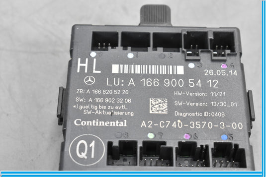 13-16 Mercedes GL450 X166 Rear Left Driver Side Door Control Module ECU Oem