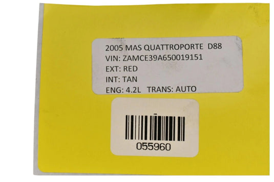 03-10 Maserati Quattroporte Rear Left Driver Side Spindle Knuckle Wheel Hub OEM