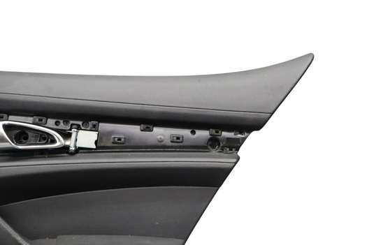 10-16 Porsche Panamera Rear Right Side Interior Door Cover Panel Black Oem