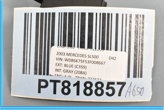 03-14 Mercedes SL500 SL600 Rear Left Driver Seat Belt Sensor A2158600505 Oem