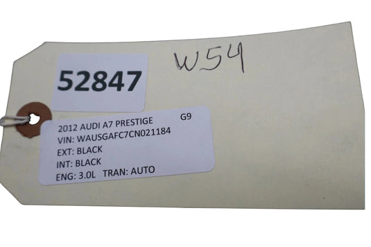 12-18 Audi A7 Quattro Rear Right Side Door Window Regulator W/O Motor Oem