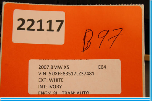 07-13 BMW X5 E70 Front Overhead Dome Light Lamp W/ Sunroof Switch Oem
