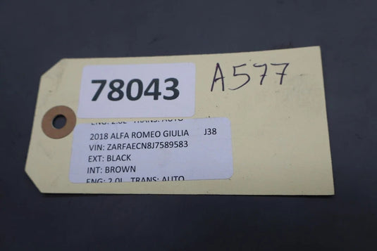 17-23 Alfa Romeo Giulia Front Left Side Seat Adjustment Control Switch Oem
