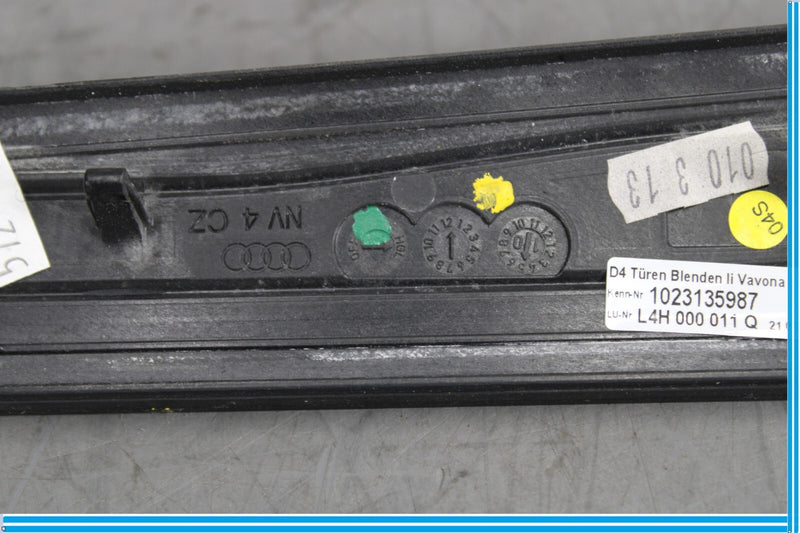 Load image into Gallery viewer, 11-18 Audi A8 Rear Left Driver Side Door Panel Wood Trim 4H0867419A Oem
