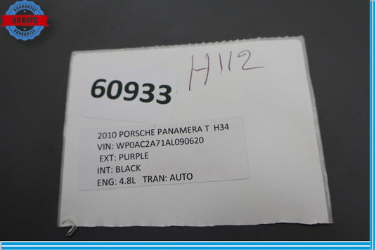 10-13 Porsche Panamera Interior Rear View Mirror Cover Black 7PP863081 Oem