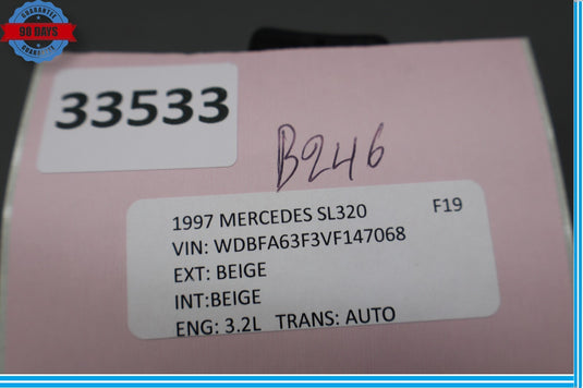 90-02 Mercedes R129 SL500 SL320 500SL Left Driver Side Window Control Switch Oem