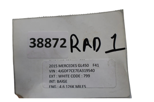 13-19 Mercedes GL450 GL550 GLS550 Engine Water Cooling Coolant Radiator Oem