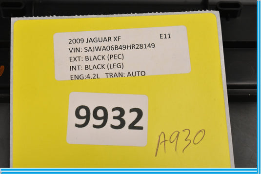 09-15 Jaguar XF Front Right Passenger Side Door Scuff Plate Panel Sel Oem