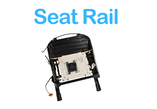 04-08 Maserati Quattroporte Front Left Driver Side Seat Track Rail w/Motors OEM